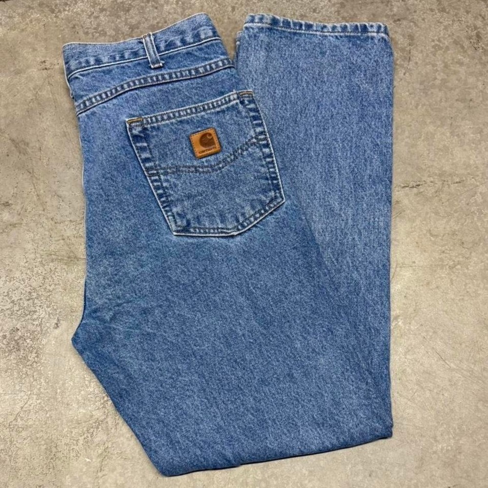 Carhartt Men's Denim Workwear Straight Leg Jeans Sz 33x30